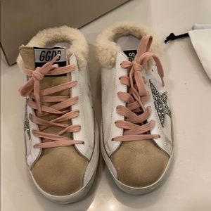 NIB Golden Goose Sabot with Shearling Lining